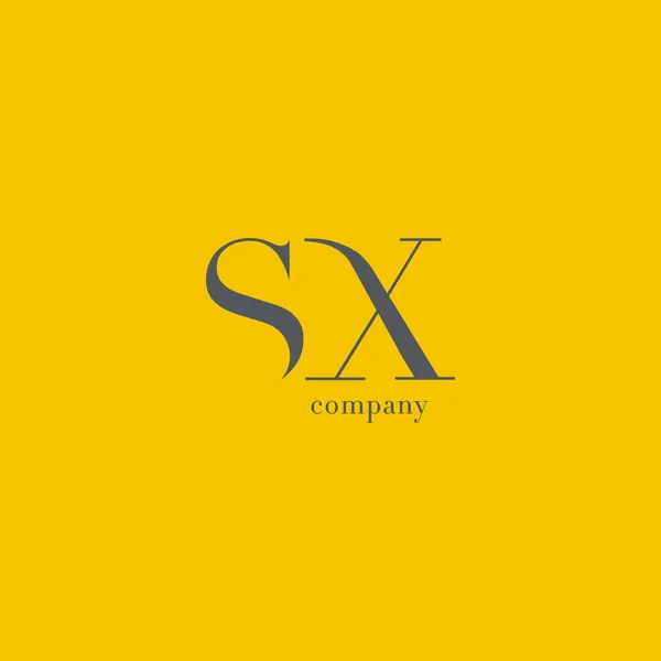 Logotipo de la empresa S & X Letter — Vector de stock