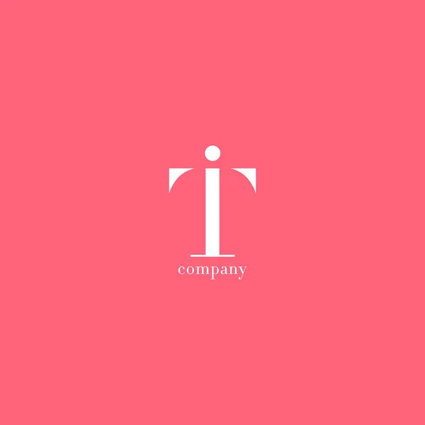 T & I Carta logotipo da empresa —  Vetores de Stock