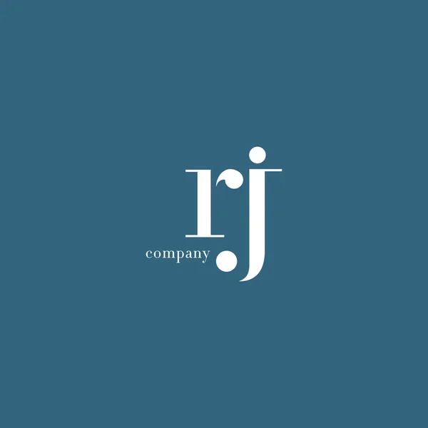 R & J Letter Company Logo — Stock Vector