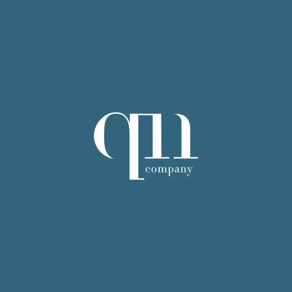 Lettre Q & N Logo de l'entreprise — Image vectorielle