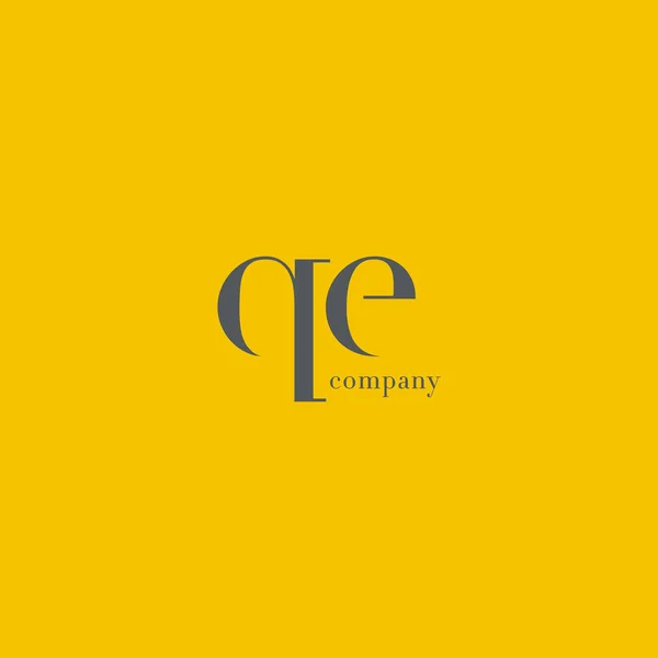 Q & λογότυπο εταιρείας γράμμα E — Διανυσματικό Αρχείο