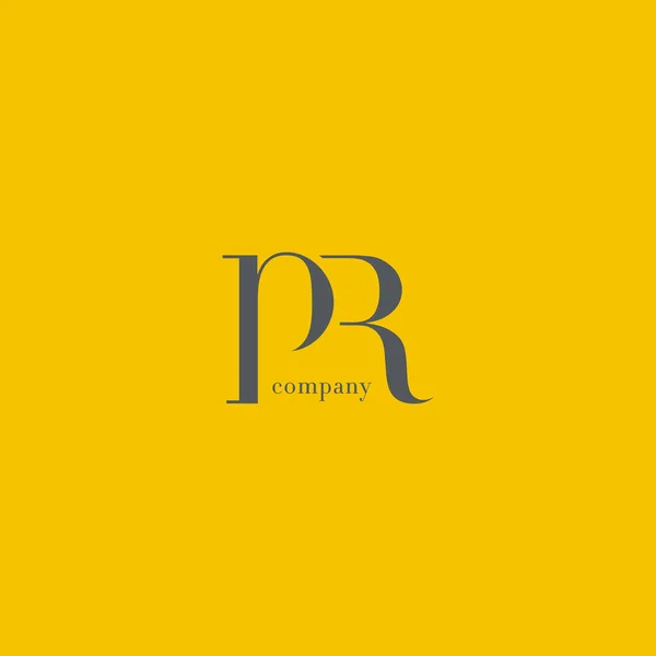 P 与 R 信公司徽标 — 图库矢量图片