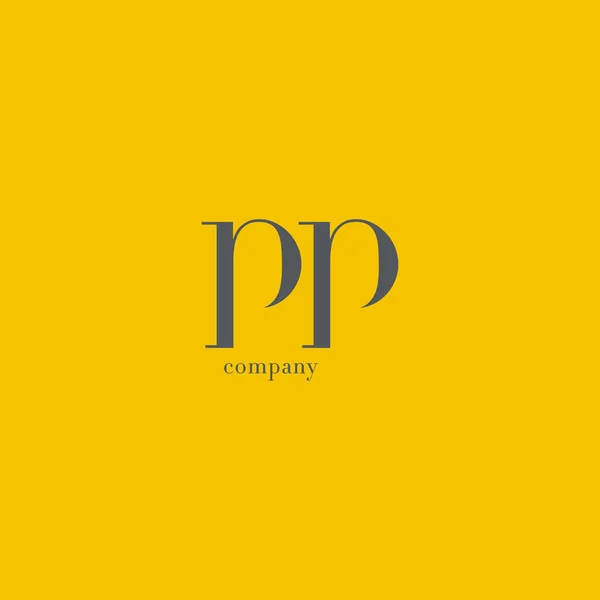 P & P 手紙社ロゴ — ストックベクタ