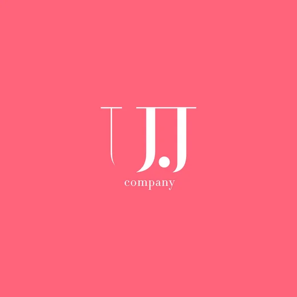 U ・ J 文字会社のロゴ — ストックベクタ
