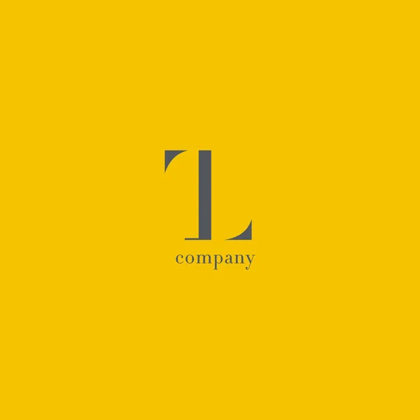 T & L 文字会社のロゴ — ストックベクタ
