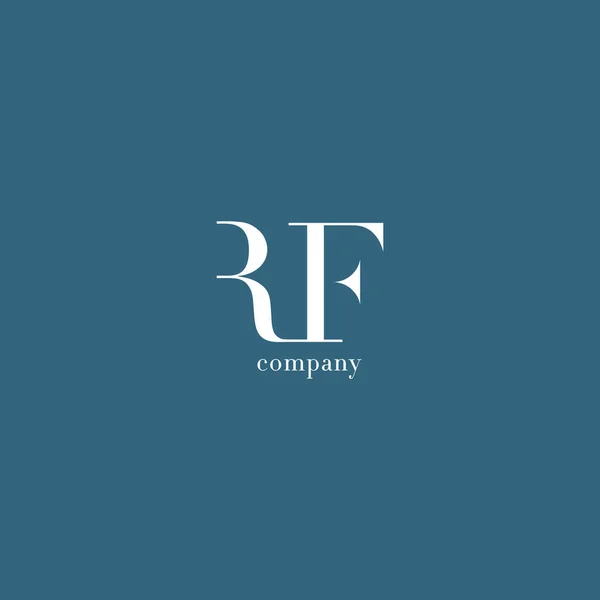 Logotipo de la empresa R & F Letter — Vector de stock