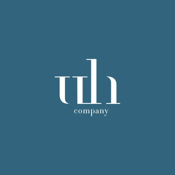 U ve H harfi şirket logosu — Stok Vektör