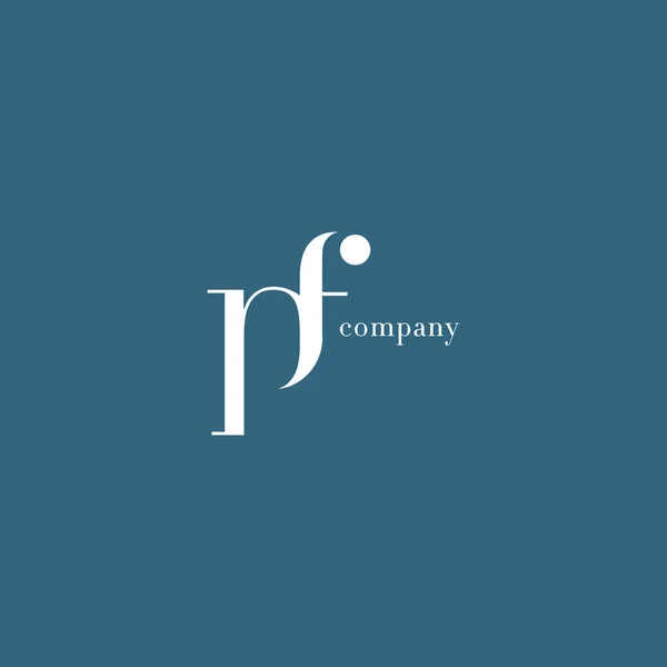 P & F Letra Compañía Logo — Archivo Imágenes Vectoriales