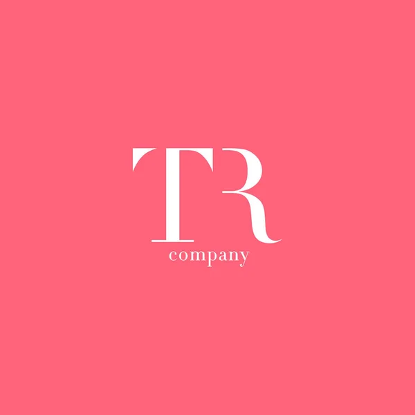 T & R Letter Company Logo — Stock Vector