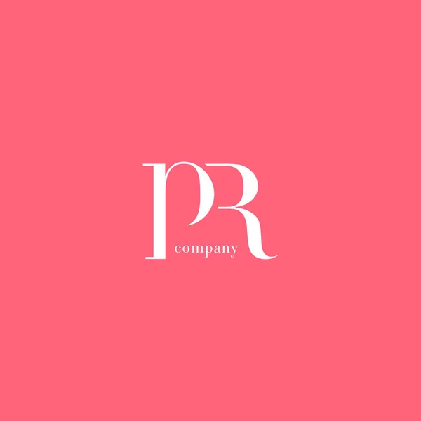 P 与 R 信公司徽标 — 图库矢量图片