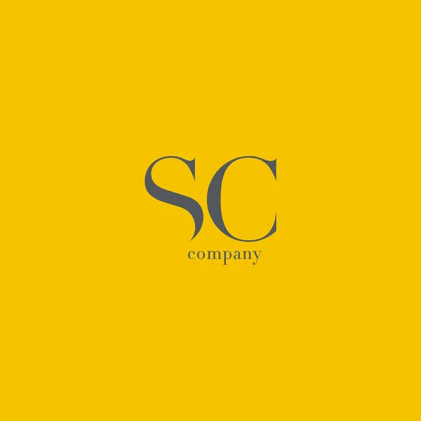 Logo dell'azienda S & C Letter — Vettoriale Stock