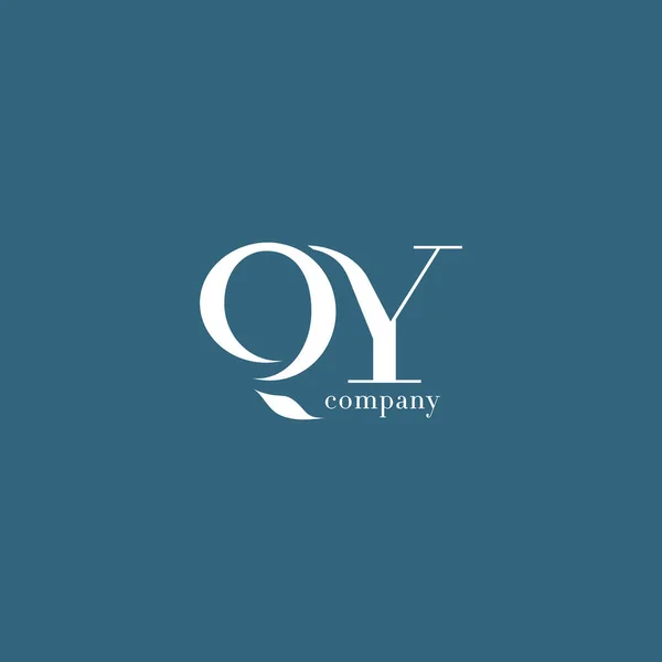 Logotipo de la empresa Q & Y Letter — Archivo Imágenes Vectoriales