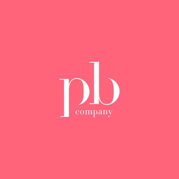P & B Carta logotipo da empresa —  Vetores de Stock