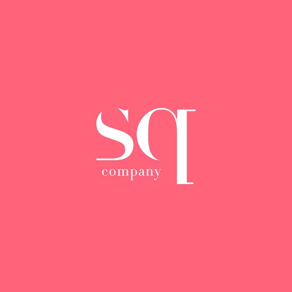 S & Q Letter Company Logo — Stock Vector