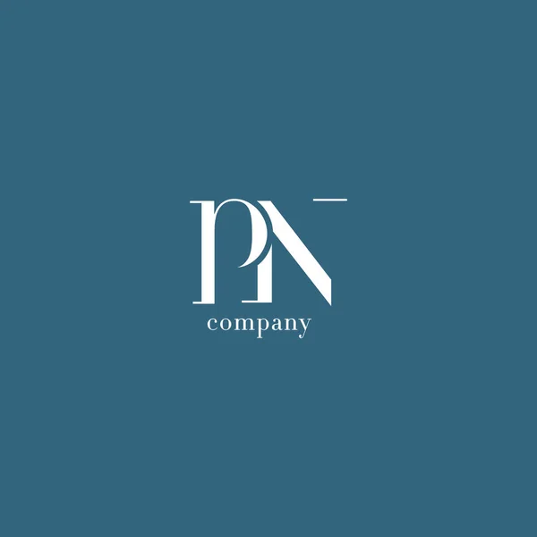 P & N Letter Company Logo — Stock Vector
