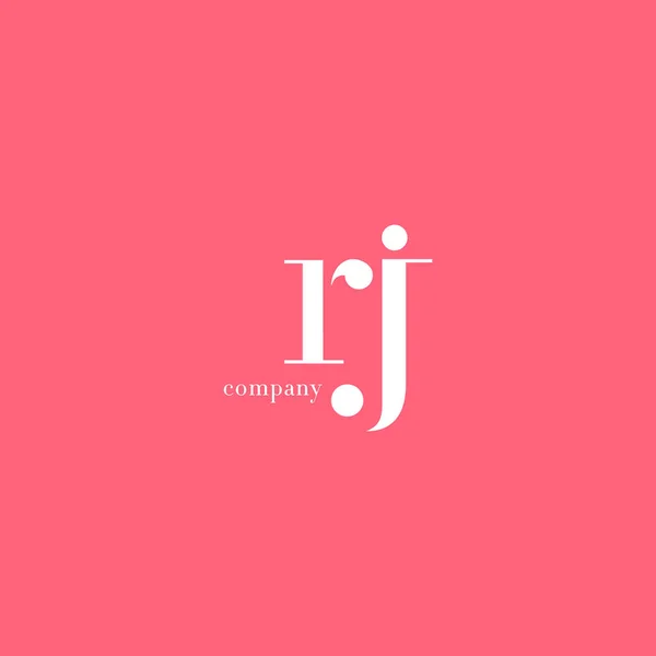 R & J Letter Company Logo — Stock Vector