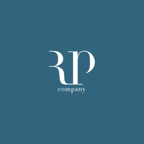 R & P betű cég logója — Stock Vector