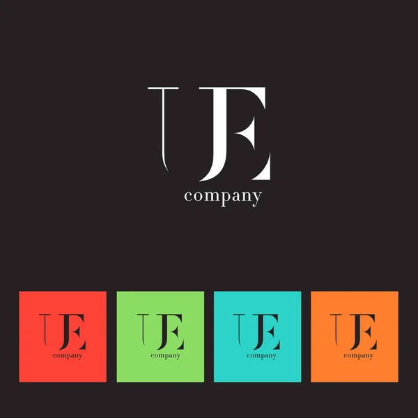 U ・ E 手紙の会社のロゴ — ストックベクタ