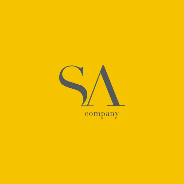 Logo dell'azienda S & A Letter — Vettoriale Stock