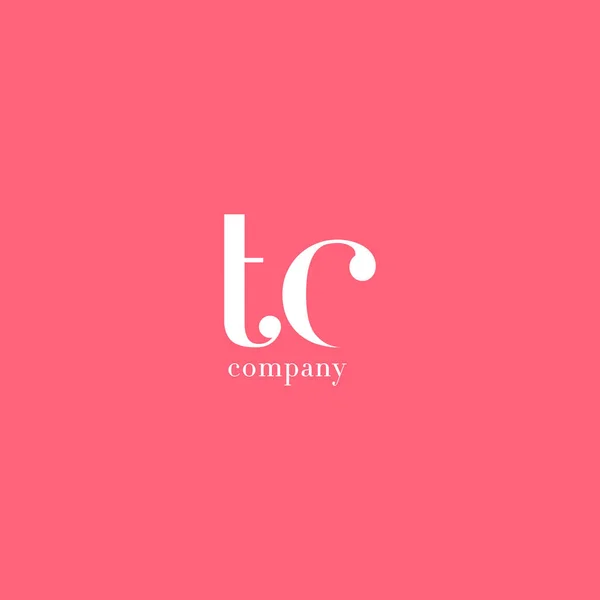 T & C Letter Company Logo — Stock Vector