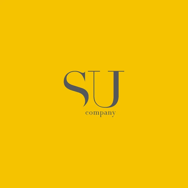 Logo aziendale S & U Letter — Vettoriale Stock