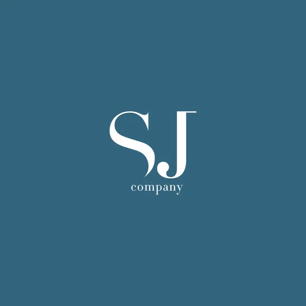 Lettre S & J Logo de l'entreprise — Image vectorielle
