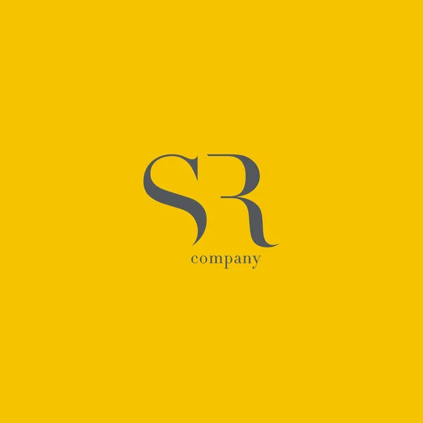 Logo aziendale della lettera S & R — Vettoriale Stock