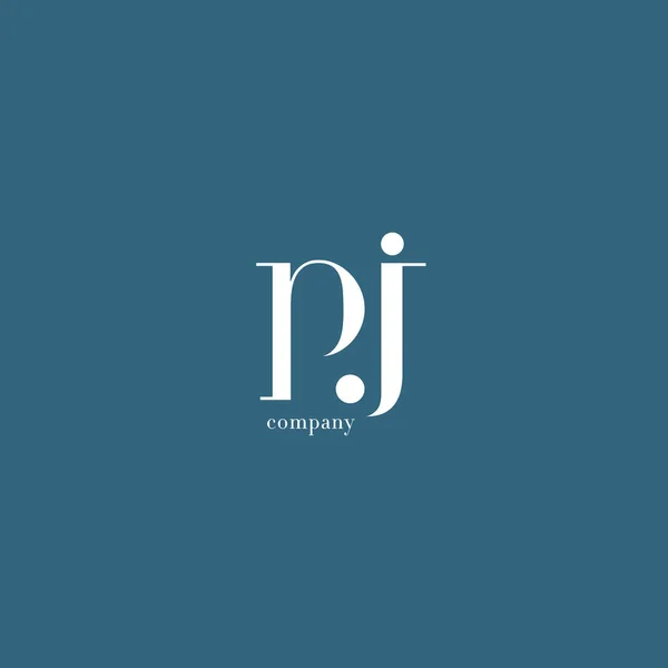 P & J Lettre Logo de l'entreprise — Image vectorielle