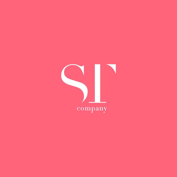 Логотип компанії S & T Letter — стоковий вектор