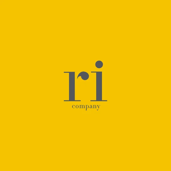 R & I Lettre Logo de l'entreprise — Image vectorielle