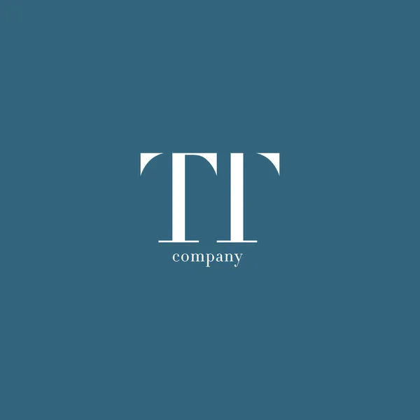 T & t letter Firmenlogo — Stockvektor
