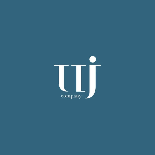 U & J Letter Company Logo — Stock Vector