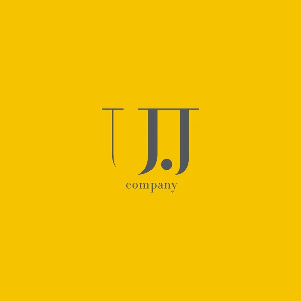 Logotipo de la empresa U & J Letter — Vector de stock