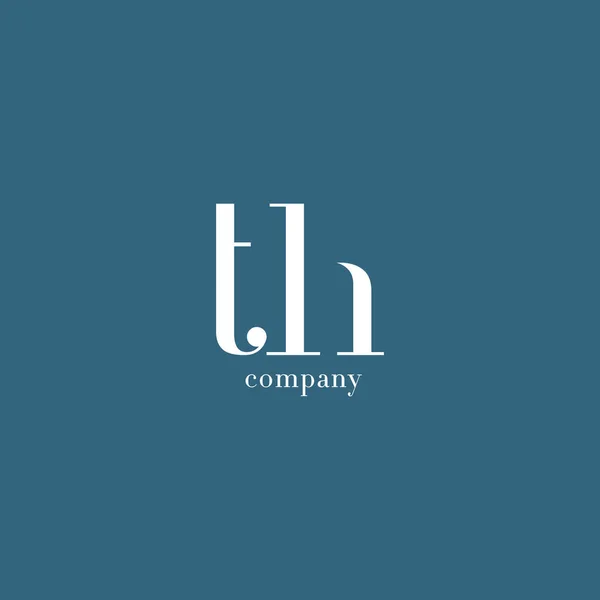 T & H Lettera Azienda logo — Vettoriale Stock