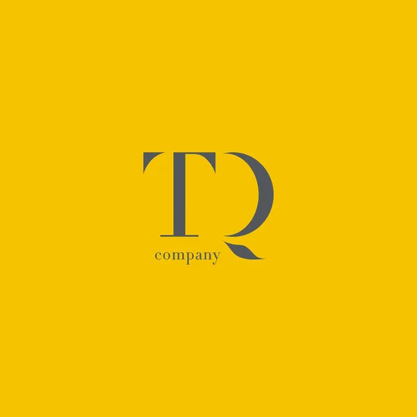 T & Q Letter Company Logo — Stock Vector