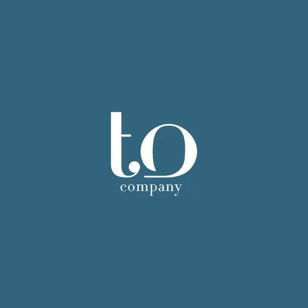 T & O Letter Company Logo — Stock Vector