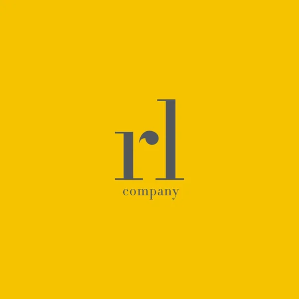 R & L brev företagslogotyp — Stock vektor