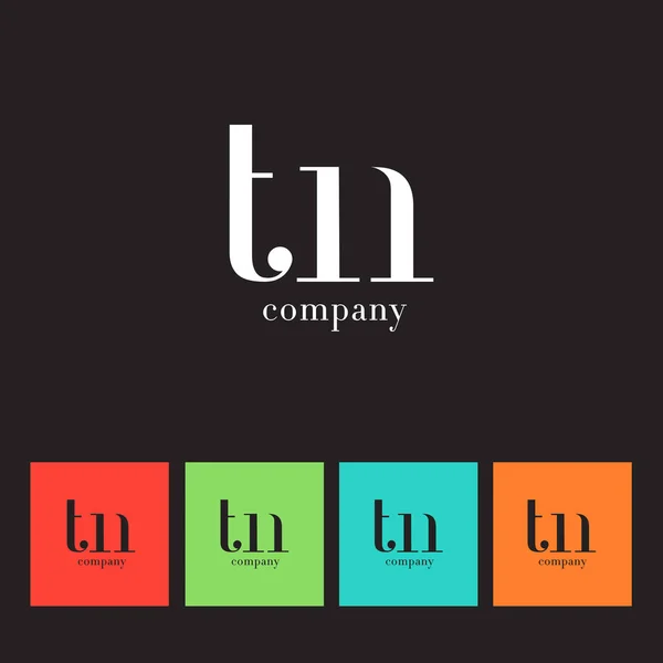 T & Logo firmy literę N — Wektor stockowy