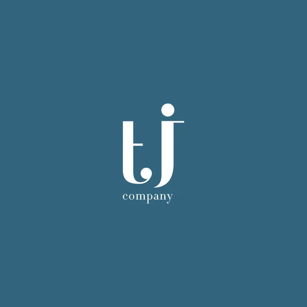 T & J Letter Company Logo — Stock Vector