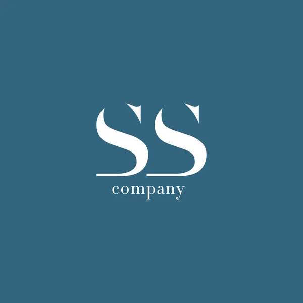 Logotipo de la empresa S & S Letter — Vector de stock