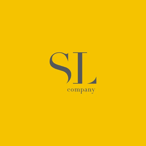 S & L 편지 회사 로고 — 스톡 벡터