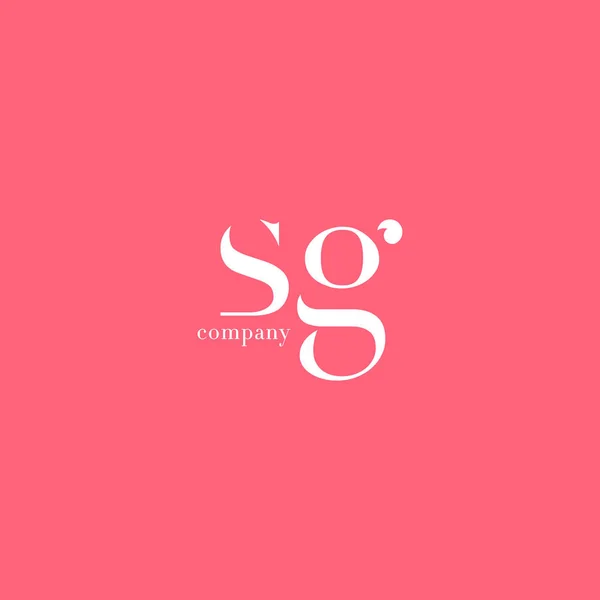 Lettre S & G Logo de l'entreprise — Image vectorielle