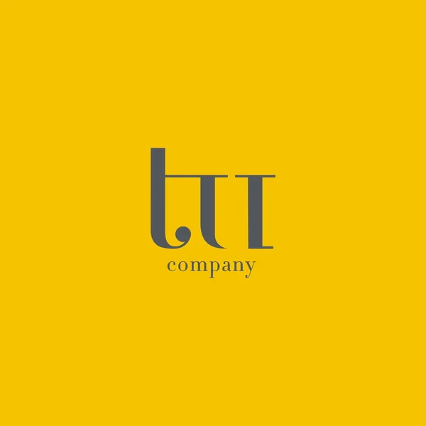 T & U Letter Company Logo — Stock Vector