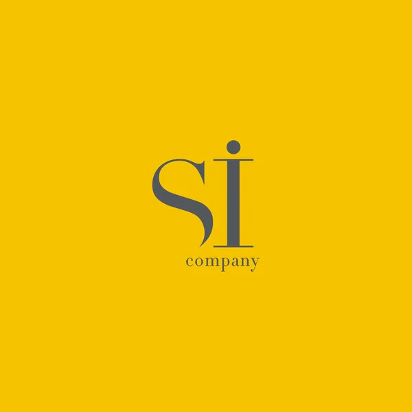 Logo aziendale S & I Letter — Vettoriale Stock
