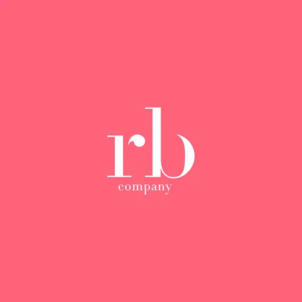 R & B 文字会社のロゴ — ストックベクタ