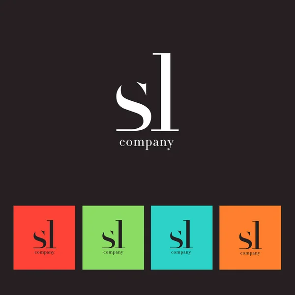Logo aziendale S & L Letter — Vettoriale Stock