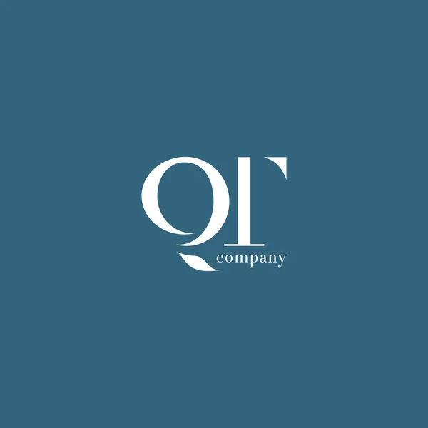 Logotipo de la empresa Q & T Letter — Archivo Imágenes Vectoriales
