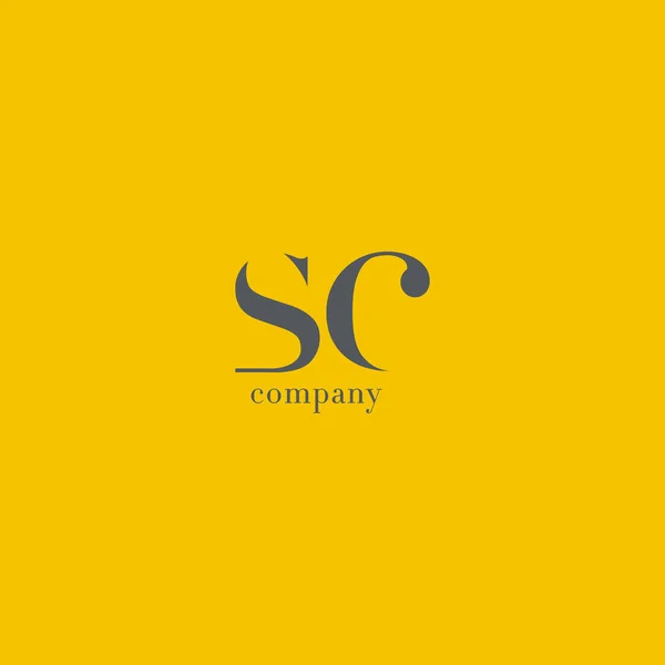 Logo dell'azienda S & C Letter — Vettoriale Stock