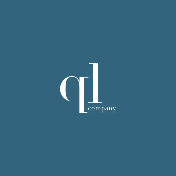 Q & L Lettera Azienda logo — Vettoriale Stock