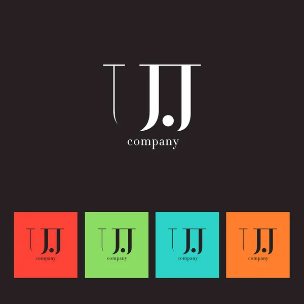 Logotipo de la empresa U & J Letter — Vector de stock